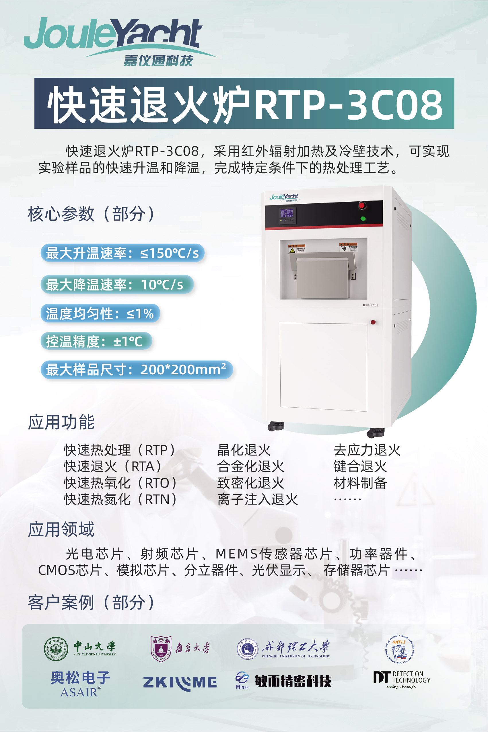 详细！RTP快速退火炉应用功能一览